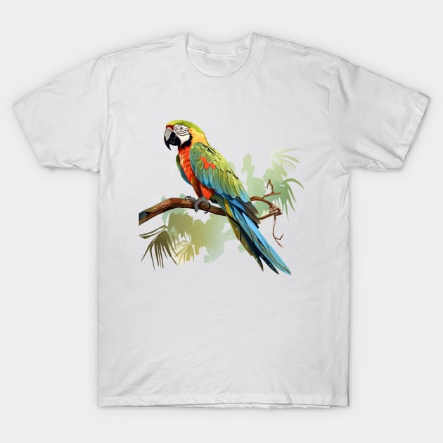 Military Macaw T-Shirt by zooleisurelife